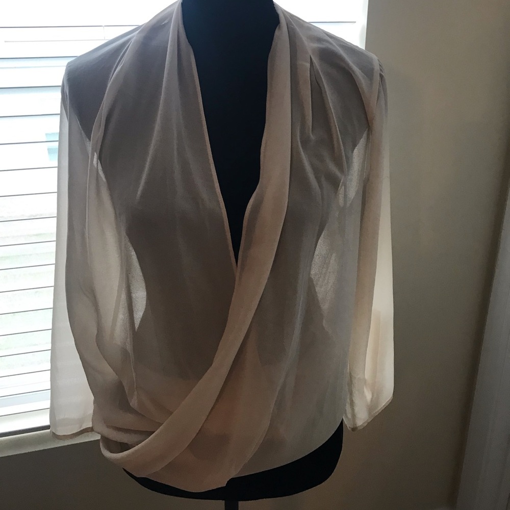 Sheer loose fit long long blouse